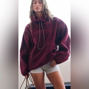 $198 FREE PEOPLE  Limitless Fleece Pullover P2P 26 inch XS